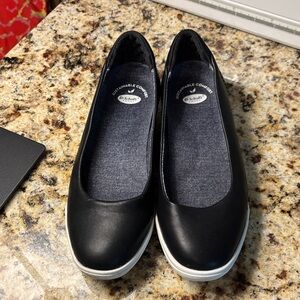 Dr. Scholl’s Rise Shine Cushioned Ballet Flats Sz 7 Black Slip On